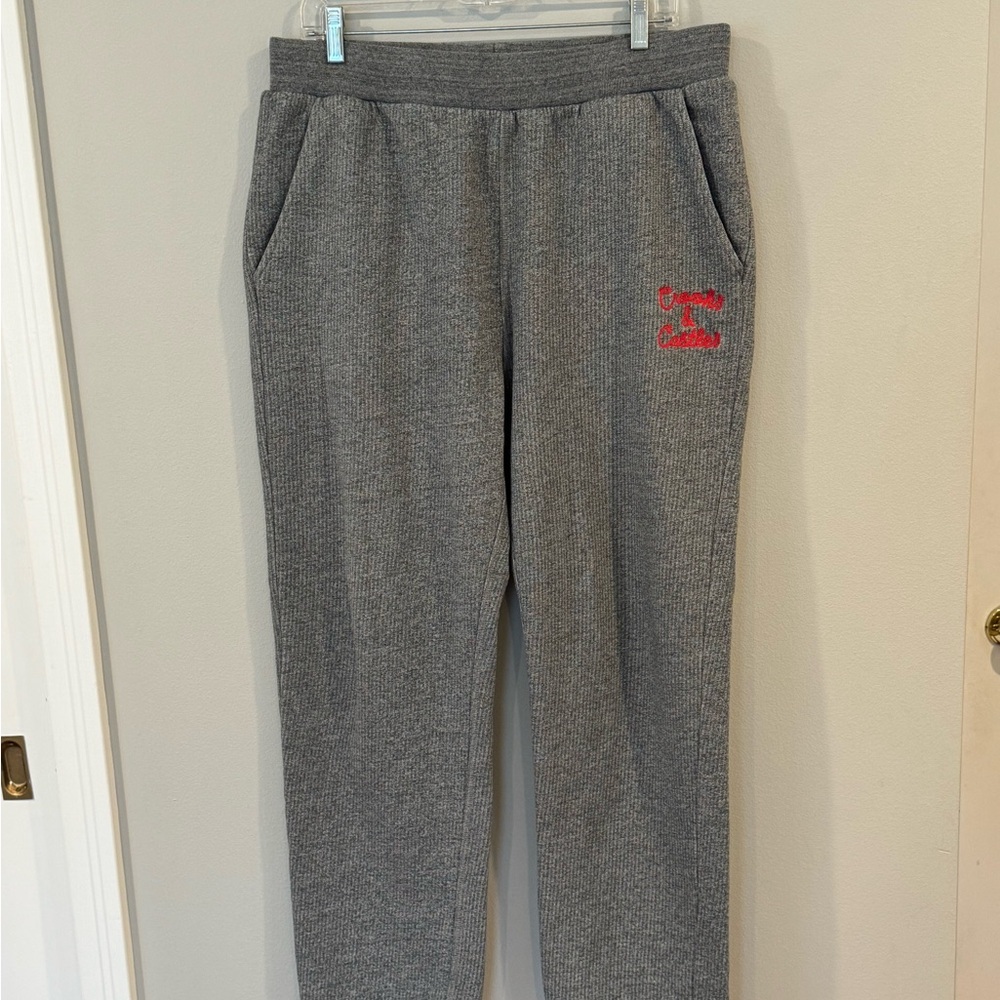 Crooks & Castles Sweatpants Joggers Mens Gray Drawstring Leg Logo Pockets 2XL